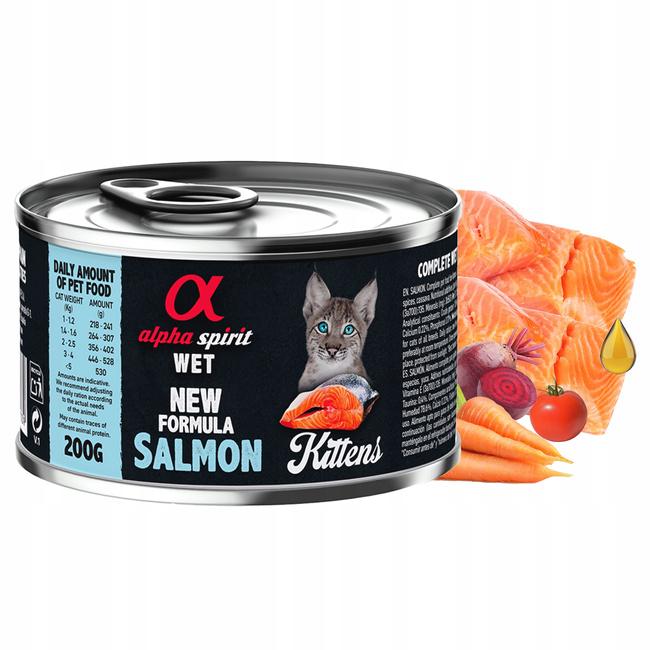 ALPHA SPIRIT Kitten Karma mokra dla kociąt mix smaków 12 x 200g