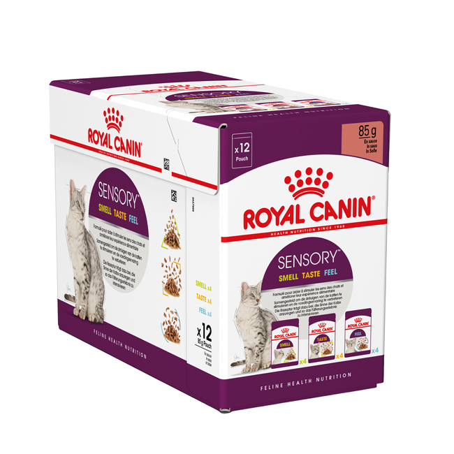 ROYAL CANIN Sensory Smell, Taste, Feel karma mokra dla kotów 3 x 4 x 85 g
