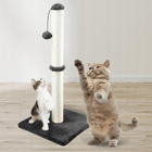 Drapak dla kota Gaczoo słupek z piłeczką ciemny szary 40 x 40 x 72 cm