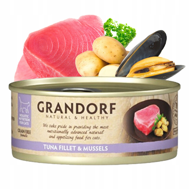 GRANDORF zdrowa karma mokra dla kota mix smaków 36 x 70g Bezzbożowa