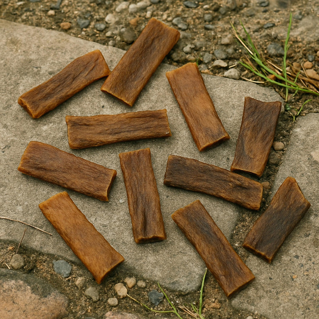 Przysmak dla psa Skóra z dzika bez włosa 500g GACZOO naturalny gryzak