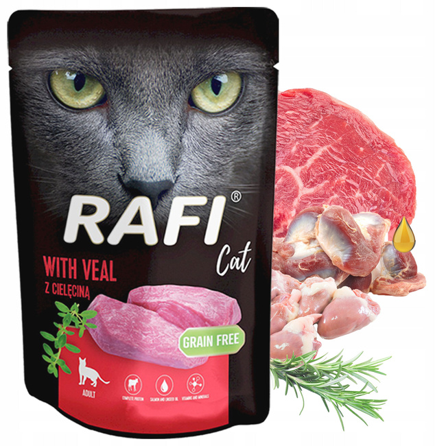 RAFI CAT Karma mokra dla kota Dolina Noteci Mix Smaków 80 x 100g bezzbożowa