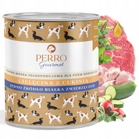 Perro Gourmet Monobiałkowa Karma Mokra Cielęcina z Cukinią 800g dla Psa