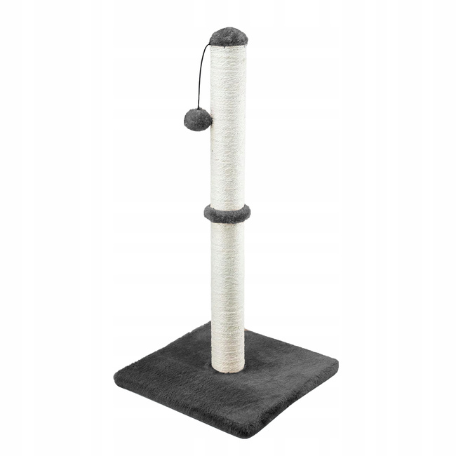 Drapak dla kota Gaczoo słupek z piłeczką ciemny szary 40 x 40 x 72 cm