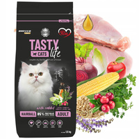 BIOFEED TASTY CATS LIFE Hairball Królik karma sucha dla kota 1,5 kg zdrowa