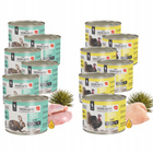 WIEJSKA ZAGRODA MONO Karma mokra dla kociąt MIX Smak 12x200g