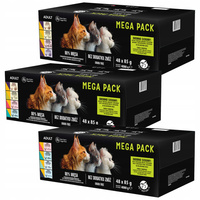 PET REPUBLIC Saszetka karma mokra dla kota mix smaków 144 x 85g