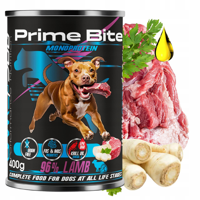 GAME DOG Prime Bite Monoprotein mokra karma dla psa mix smaków 36 x 400g
