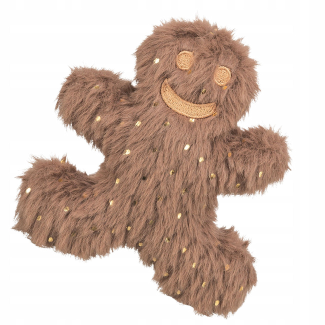 TRIXIE Xmas Zabawka dla kota Pluszowy Ludzik z piernika 10,5 cm