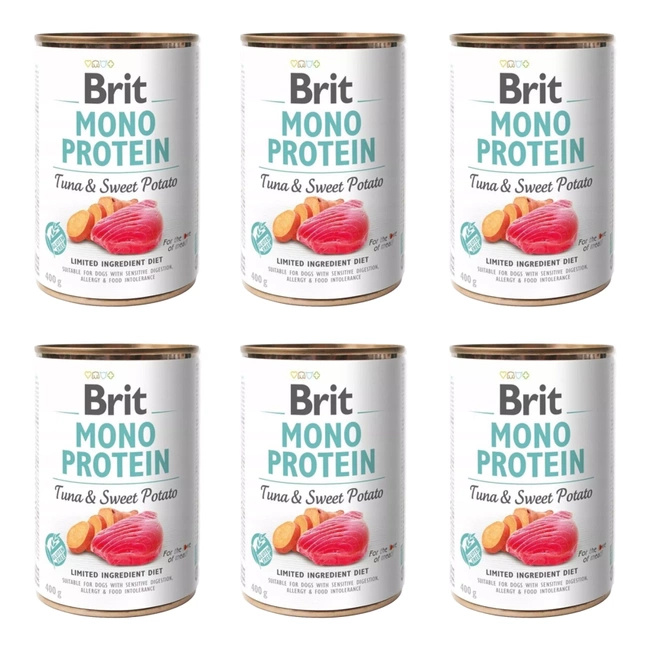 Brit Mono Protein 6 x 400g TUNA & Sweet Potato mokra karma dla psa