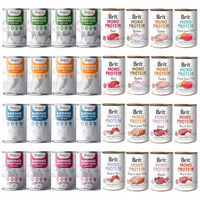 BRIT Gaczoo MONO PROTEIN monobiałkowa karma mokra psa mix smaków 32 x 400g