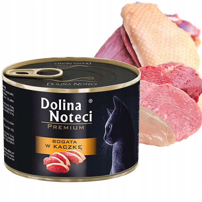 DOLINA NOTECI Premium Karma Mokra dla kota mix smaków 8 x 185 g bezzbożowa