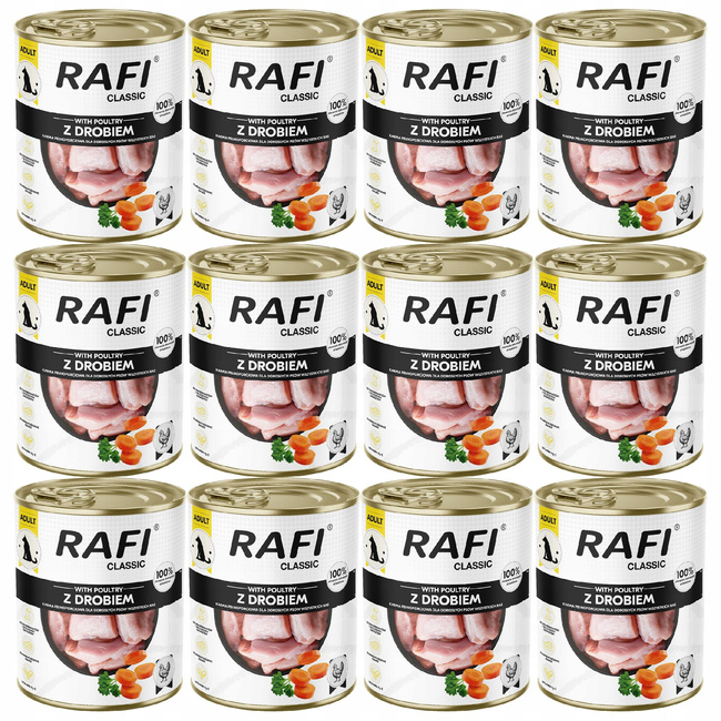 Dolina Noteci Rafi Classic karma mokra dla psa Drób 12 x 800g
