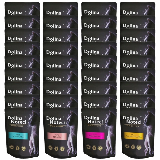 DOLINA NOTECI Premium Filet karma mokra dla kota mix smaków 36 x 85g