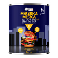 Gaczoo Miejska Miska bezzbożowa karma mokra dla psa Burger Wołowy 800g