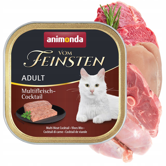 ANIMONDA Vom Feinsten Adult mokra karma dla kota 6 x 100g Mix Smaków