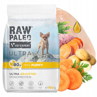 RAW PALEO ULTRA MINI Puppy Indyk karma sucha dla szczeniąt 750g bezzbożowa