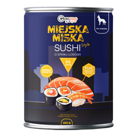 Gaczoo Miejska Miska bezzbożowa karma mokra dla psa Sushi z Rybą 400g
