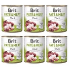 Brit Pate & Meat 6 x 800g Duck mokra karma dla psa 