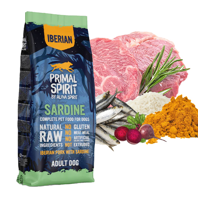 PRIMAL SPIRIT Karma sucha dla psa Sardynka 12 kg