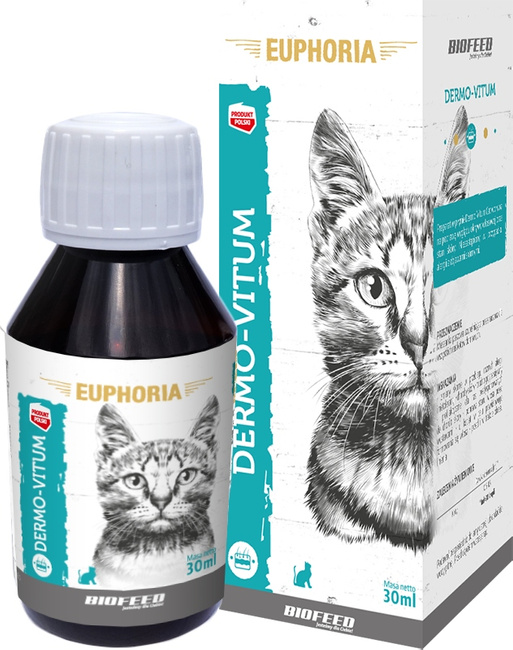 BIOFEED Euphoria Preparat na sierść i skórę dla kota 30ml