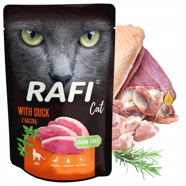 RAFI CAT Karma mokra dla kota Dolina Noteci Mix Smaków 80 x 100g bezzbożowa
