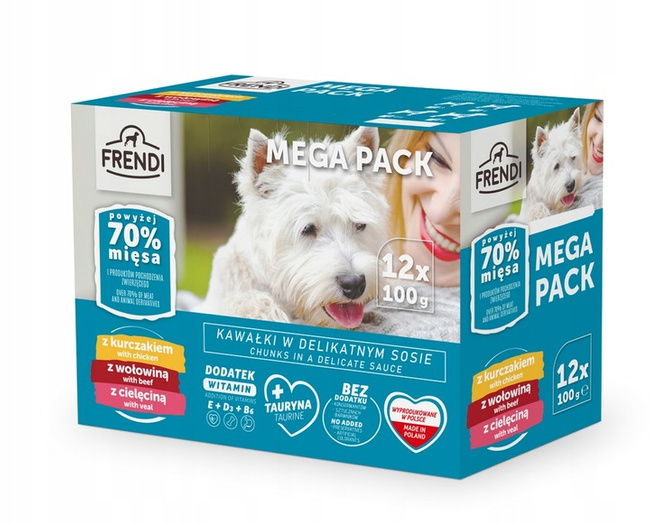 Frendi mokra karma dla psa 96 x 100g Mix Mega pack