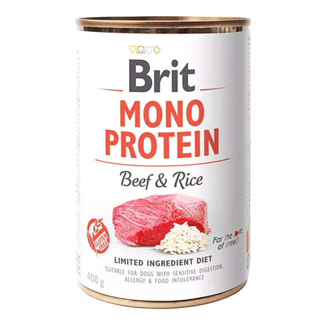 Brit Mono Protein 400g BEEF & RICE mokra karma dla psa