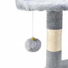 Drapak dla kota Gaczoo duży wieża legowisko jasny szary 40 x 40 x 116 cm