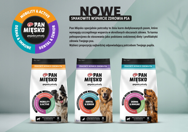 Pan Mięsko Sucha Karma dla psa Derma Immune 3 kg M