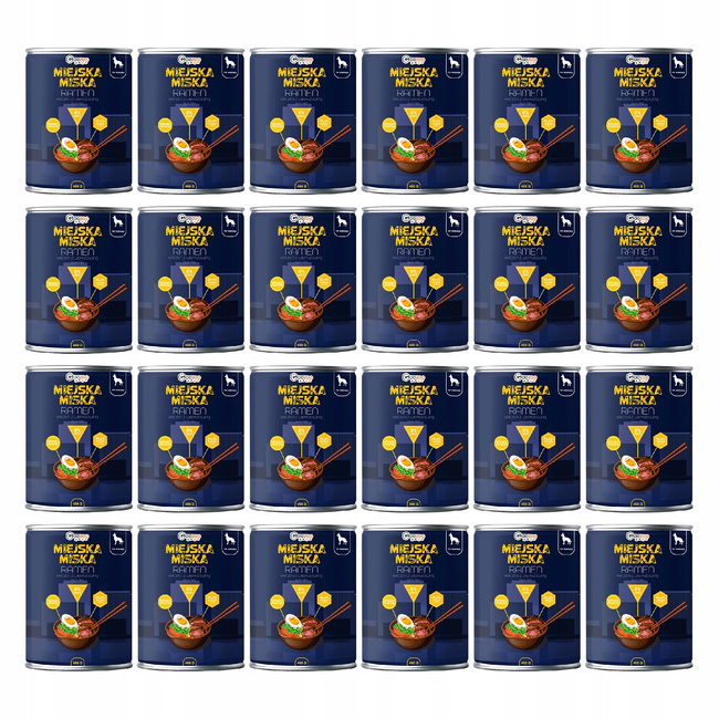 Gaczoo Miejska Miska bezzbożowa karma mokra dla psa Ramen 24 x 400g