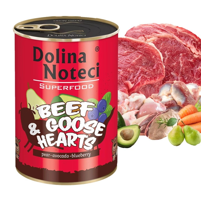 Dolina Noteci Superfood mokra karma dla psa 6 x 400g Wołowina Gęś