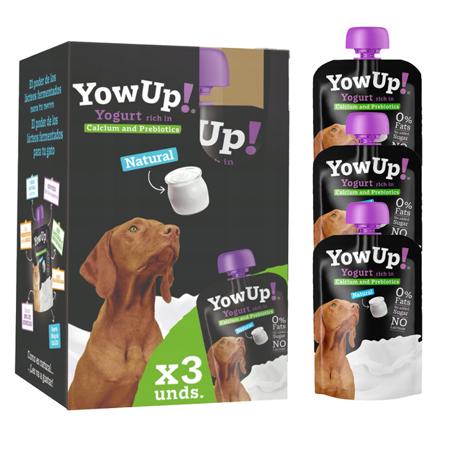 YOW UP Jogurt Przekąska Smakołyk dla psa 3 x 115 g