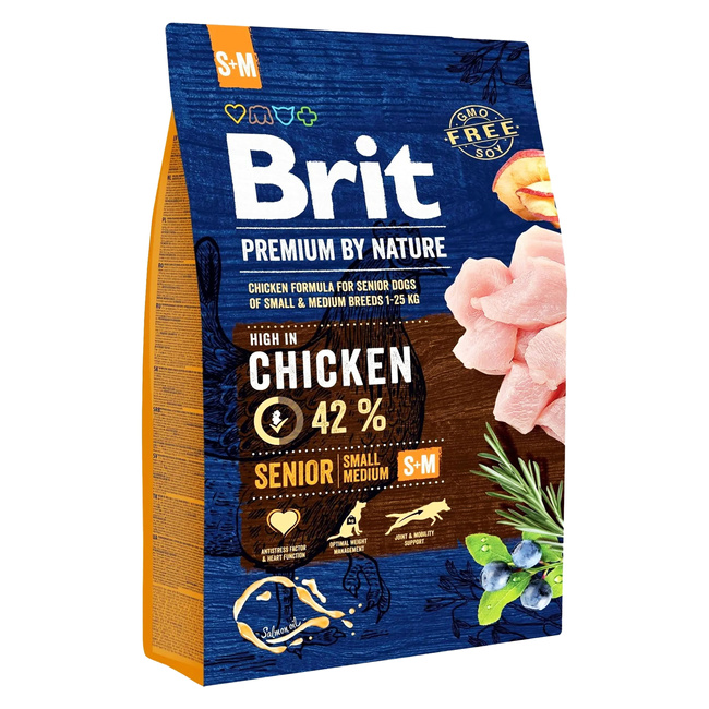 Brit By Nature 3 kg M + S Chicken sucha karma dla psów
