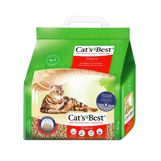 CATS BEST Eco Plus Żwirek dla kota zbrylający 10L