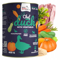 Syta Micha Chef karma mokra dla psa kaczka z warzywami 400g