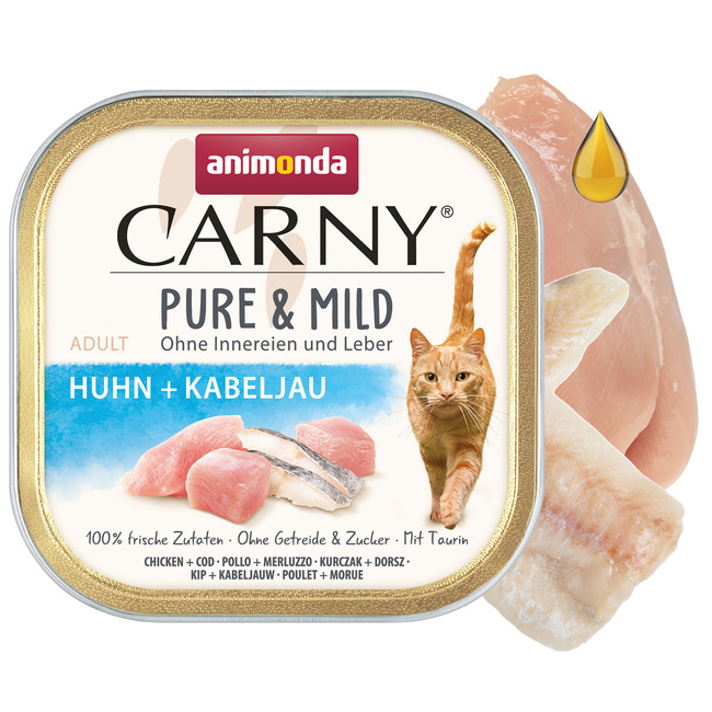 ANIMONDA Carny Pure & Mild karma mokra dla kota mix smaków 48 x 100g