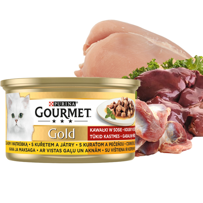 PURINA Gourmet Gold karma mokra dla kota mix smaków 12 x 85g
