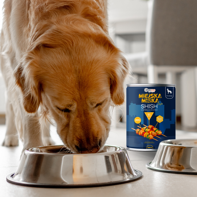 Gaczoo Miejska Miska bezzbożowa karma mokra dla psa Shish z Kurczaka 400g