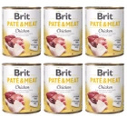 Brit Pate & Meat 6 x 800g Chicken mokra karma dla psa 