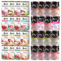 BRIT PATE & MEAT PET REPUBLIC Mix Smaków karma dla psa mokra 32 x 400g