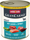 ANIMONDA GranCarno Adult mokra karma dla psa Łosoś ze Szpinakiem 800g