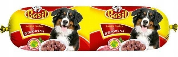 BASIL Karma Kiełbasa dla psa Wołowina 10x900g