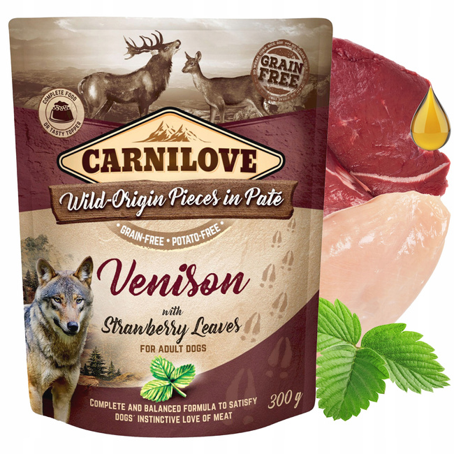 CARNILOVE DOG POUCH Mix smaków karma dla psa mokra 8 x 300g bezzbożowa