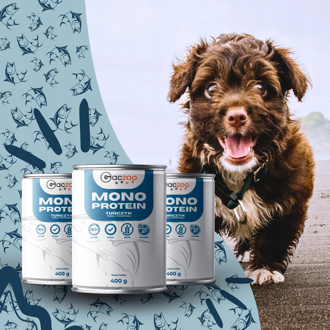 Mokra karma monobiałkowa dla psa Gaczoo MONO PROTEIN Tuńczyk 24 x 400g