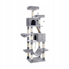 Drapak dla kota Gaczoo wysoki wieża legowisko jasny szary 60 x 50 x 206 cm