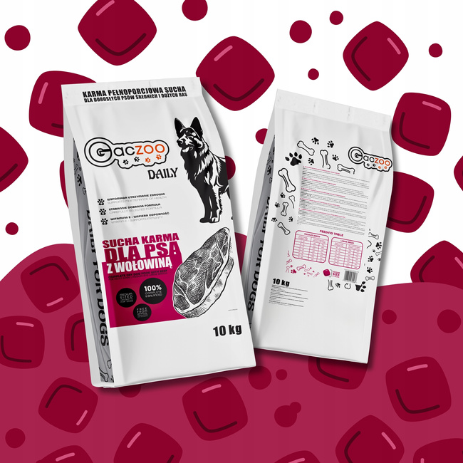 Sucha karma dla psa Gaczoo Daily Kaczka 10 kg Adult Dog z Witaminami