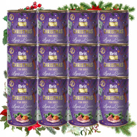 BRIT CHRISTMAS Mono Protein Jagnięcina mokra karma dla psa 12 x 400g