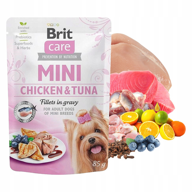 Brit Care Mini 24 x 85g Tuna Chicken mokra karma dla psa