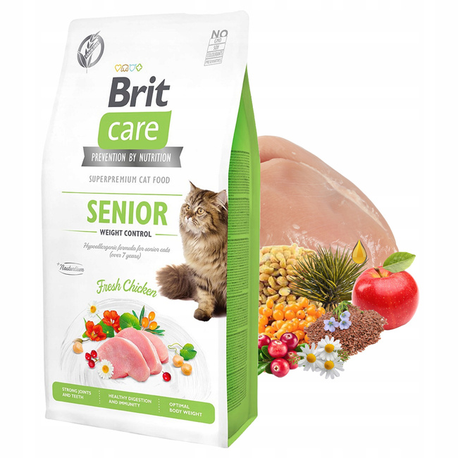 Brit Care Senior 7 kg Chicken sucha karma dla kota